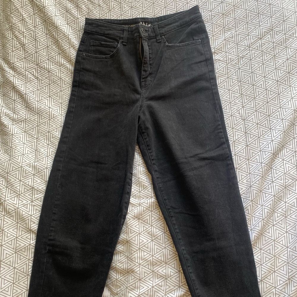 PETITE Black Mom Jeans